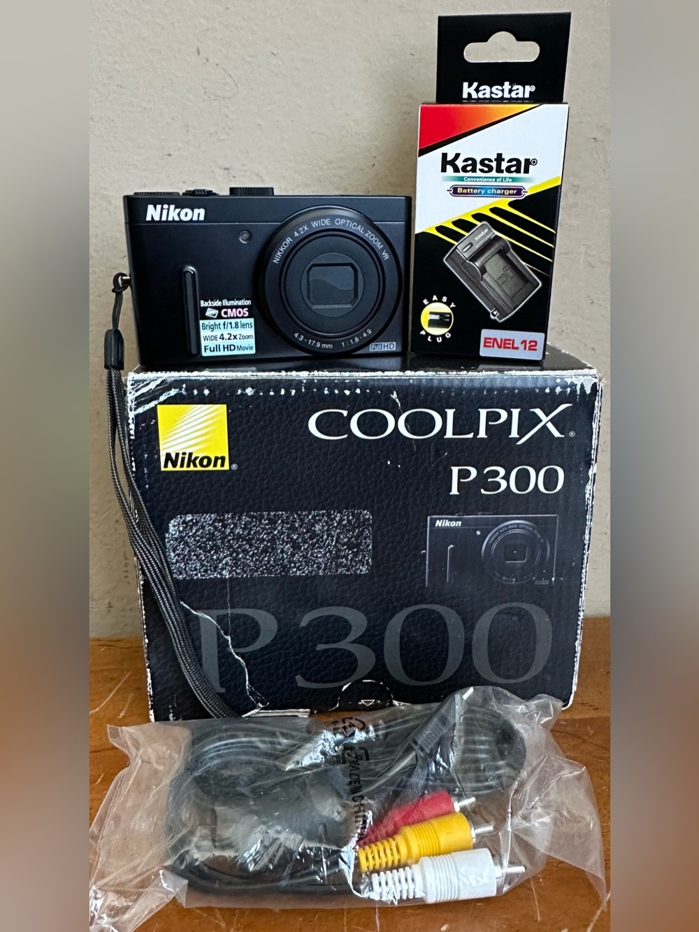 Nikon COOLPIX P300 12.2MP CMOS Compact Full HD 4.2x Wide Zoom Digital Camera